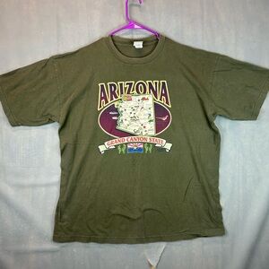 Y2K The North Face  Arizona The Grand Canyon State Souvenir T-Shirt Size 2XL